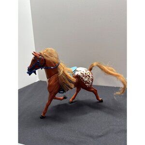 Blue Box Brown Electronic Doll Horse 7 1/8in Sound Talking Plastic